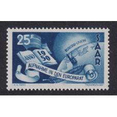 ALEMANIA ESTAMPILLA SARRE 1950 Yv 277 NUEVA MINT 60 €